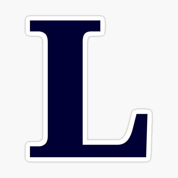 Navy Blue Color Letter L Sticker For Sale By Devinedesignz Redbubble