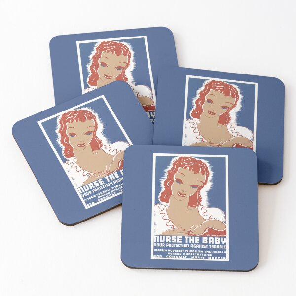 Item preview, Nurse The Baby Your Protection Against Trouble - WPA Circa 1938 designed and sold by warishellstore.