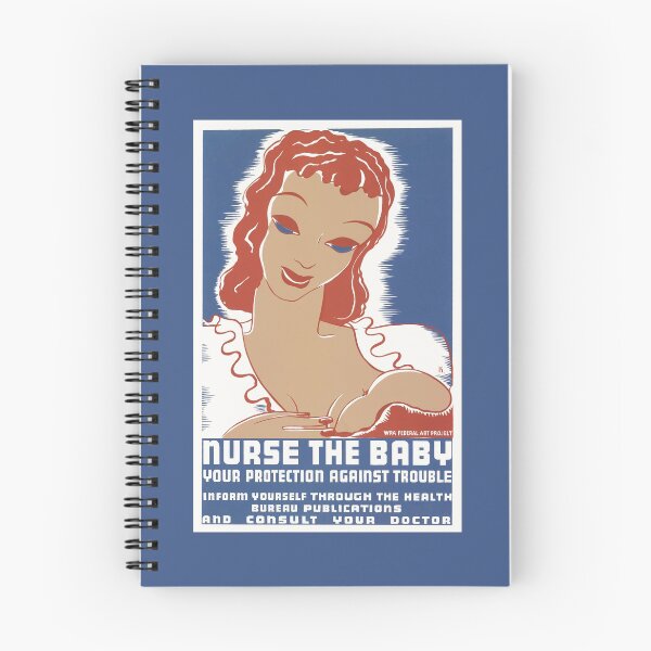 Item preview, Nurse The Baby Your Protection Against Trouble - WPA Circa 1938 designed and sold by warishellstore.