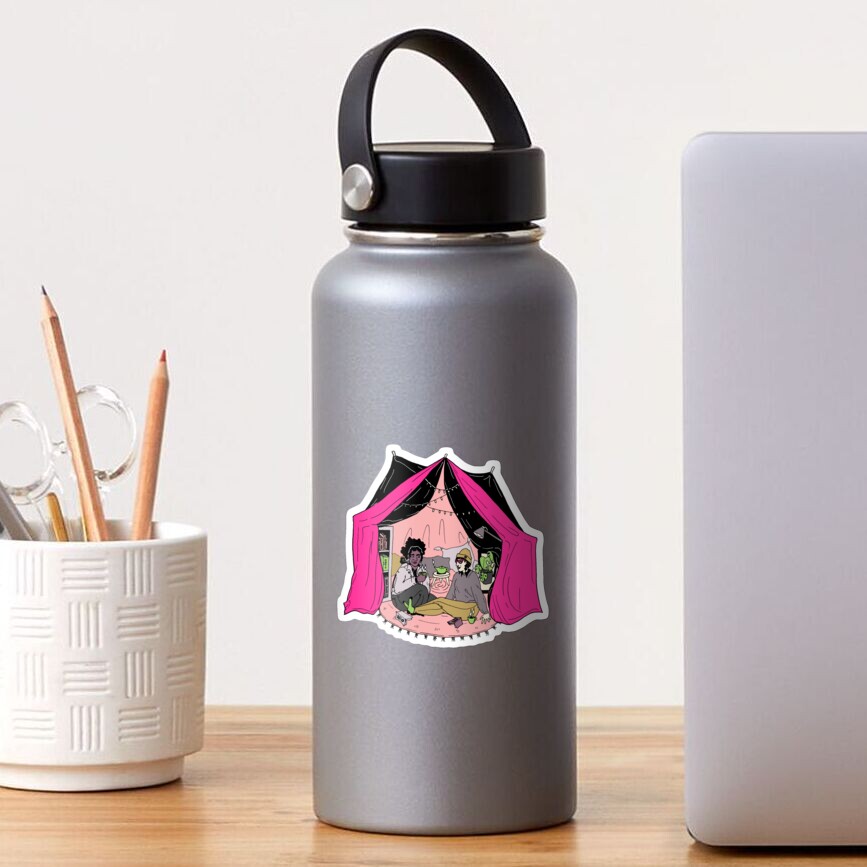 blanket fort illustration Sticker