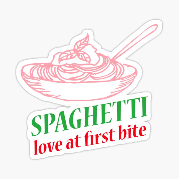 Spaghetti - Love At First Bite Sticker