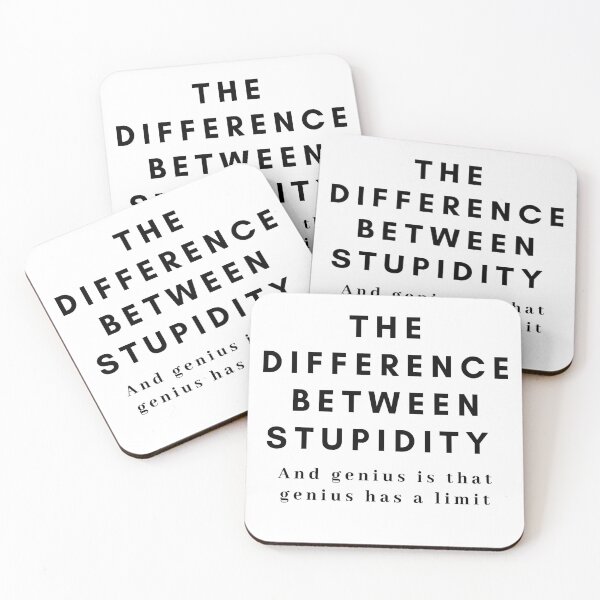 Item preview, Difference Between Stupidity and Genius designed and sold by stareve.