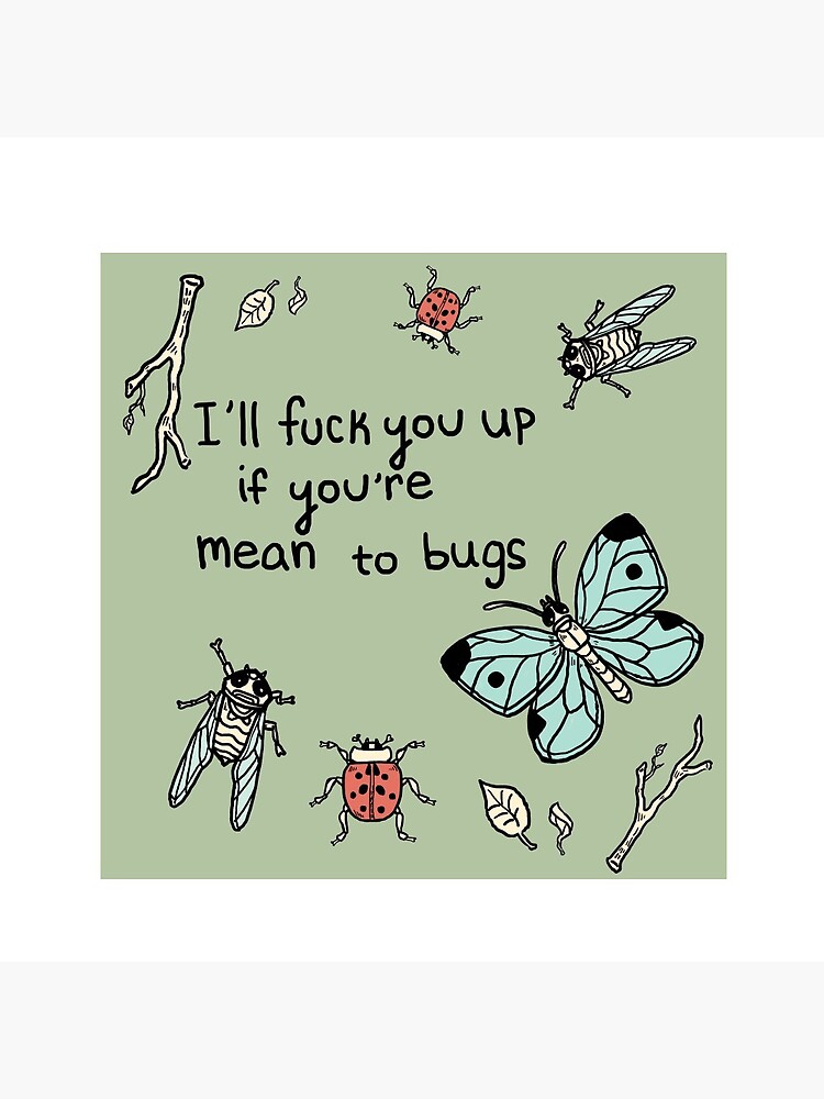 Disover I&apos;ll F★ck you Up if you&apos;re Mean to Bugs | Pin