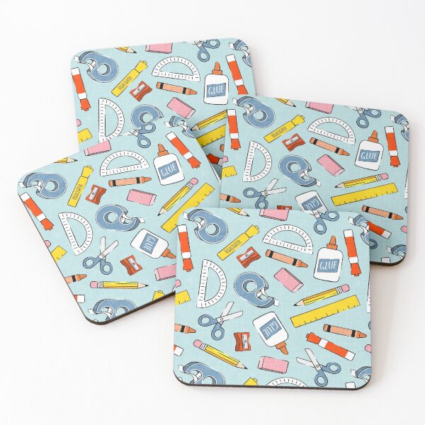 Item preview, school supplies - back to school - teacher - blue designed and sold by littlearrow.