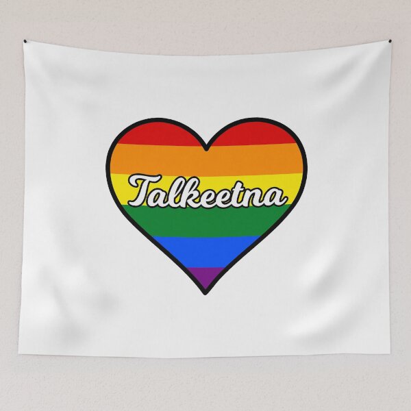 Item preview, Talkeetna Alaska Gay Pride Heart designed and sold by fearcity.