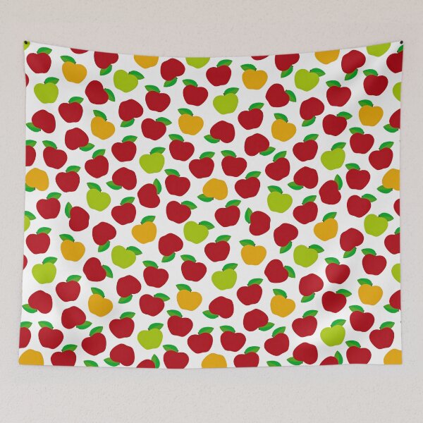 Item preview, Harvested Apple Varieties Red Yellow Green Apples Pattern designed and sold by GiftsNPatterns.