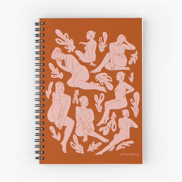 Item preview, Seated Nude (female figure and leaves) - rust designed and sold by ChelseyMagaoay.