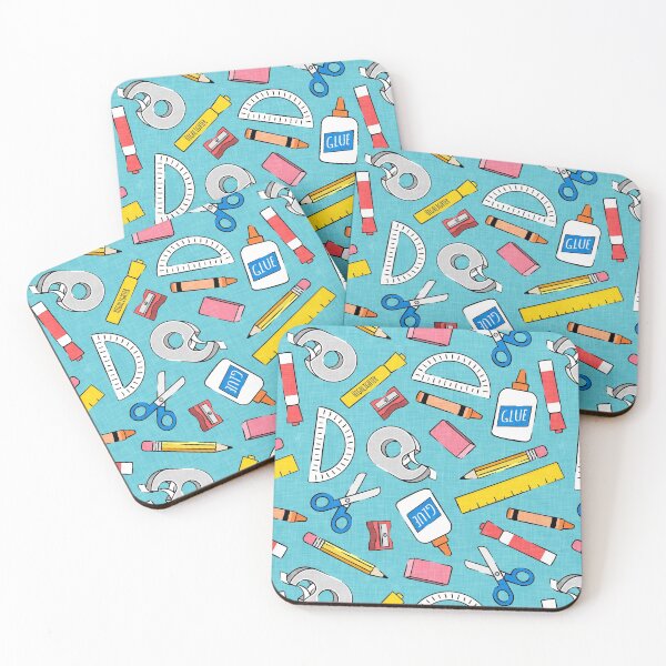 Item preview, school supplies - back to school - teacher - blue/red designed and sold by littlearrow.