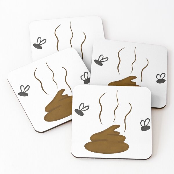 Item preview, Poop Pile with Cute Flies designed and sold by me0maya.
