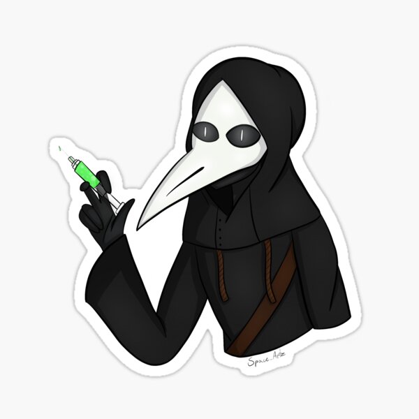 Scp 049 Stickers Redbubble