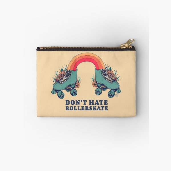 Item preview, Don't Hate Rollerskate - Retro 70s Illustration - Color Variation 1 designed and sold by chrystakay.