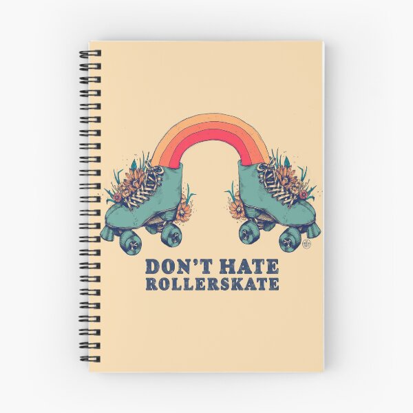 Item preview, Don't Hate Rollerskate - Retro 70s Illustration - Color Variation 1 designed and sold by chrystakay.