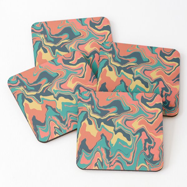 Item preview, Abstract Multi Colored Marble Print designed and sold by girlathome.
