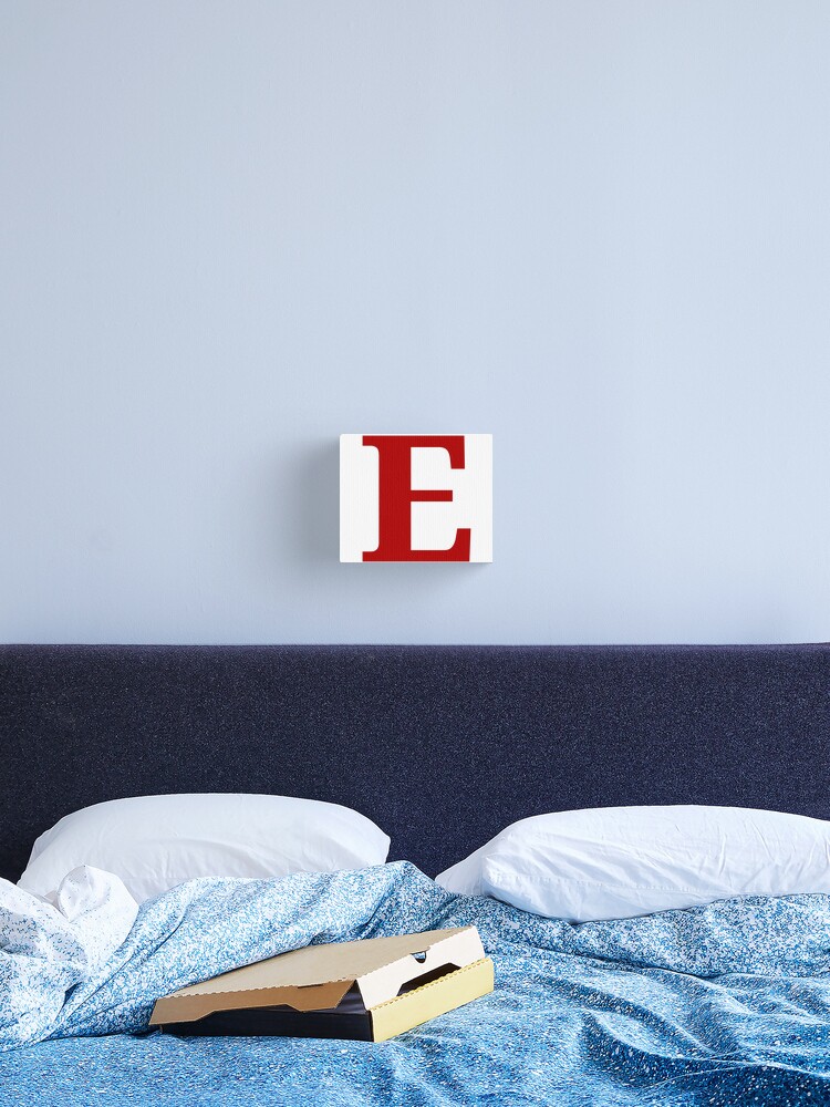 Red Color Letter E | Poster