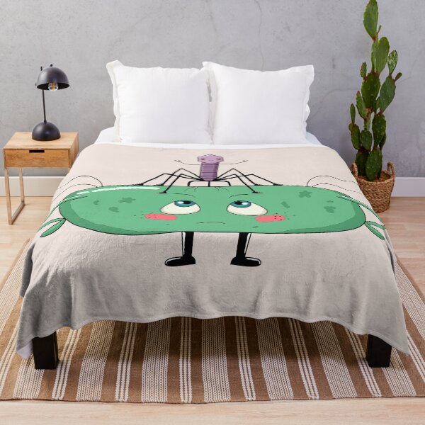Item preview, angry bacterial cell with a cute bacteriophage designed and sold by Dreamy@.