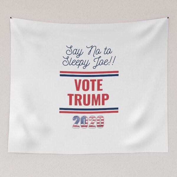 Item preview, Say No to Sleepy Joe Vote Trump 2020 (White) designed and sold by Gsallicat.