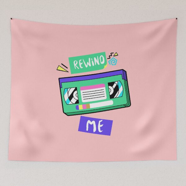 Item preview, 90's Retro Rewind Me VHS Tape designed and sold by 90sWorldTees.