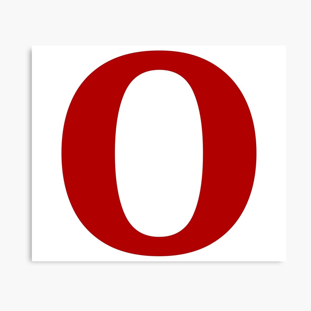 Red Color Letter O Photographic Print for Sale by DevineDesignz | Redbubble