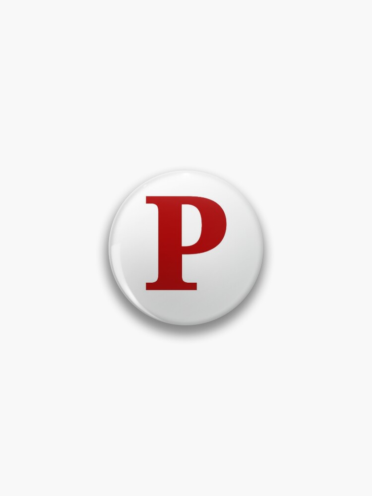 Red Color Letter P | Pin