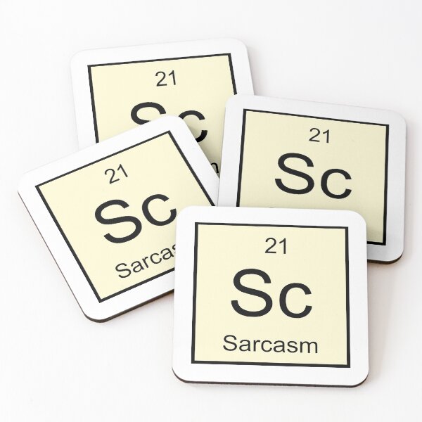 Item preview, sarcasm - revised periodic table designed and sold by funandquirky.