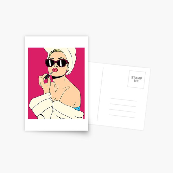 Glamorous Blonde Postcard