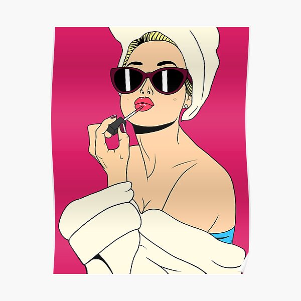 Blonde glamour Poster