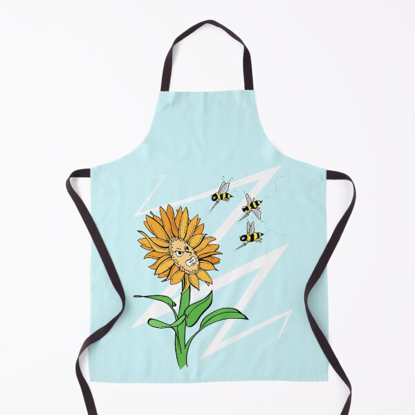 Item preview, Bees Attacking Sunflower designed and sold by Otter-Grotto.