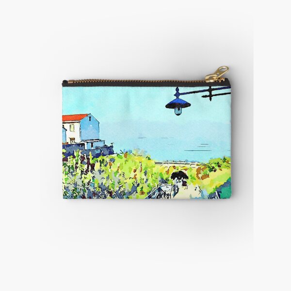 Item preview, Pizzo Calabro: two white buildings, sea and lampost designed and sold by Giuseppe Cocco.