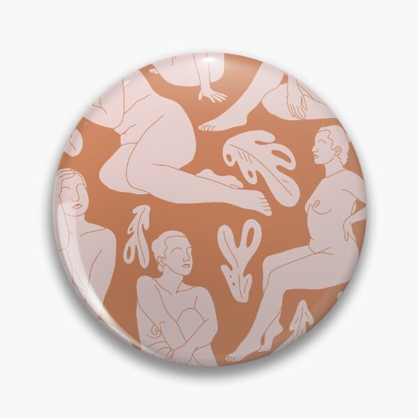 Item preview, Seated Nude (female figure and leaves) - sunset designed and sold by ChelseyMagaoay.