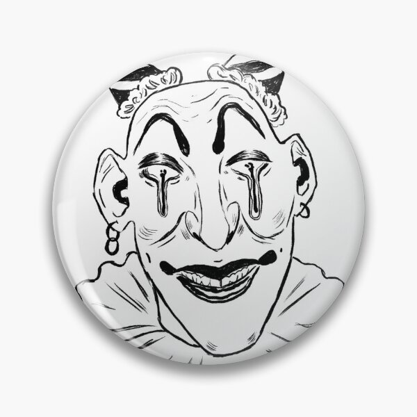 Item preview, Killer Clown Lineart designed and sold by thecraftywitch.