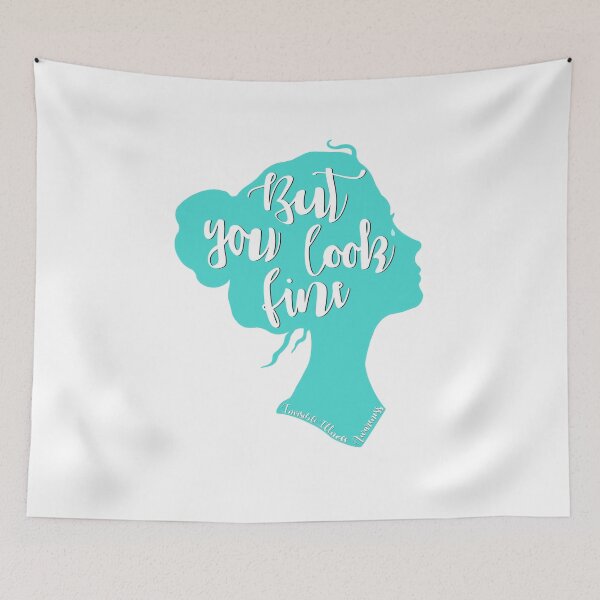 Item preview, But You Look Fine Woman Silhouette Teal designed and sold by Elle  Hazlett.
