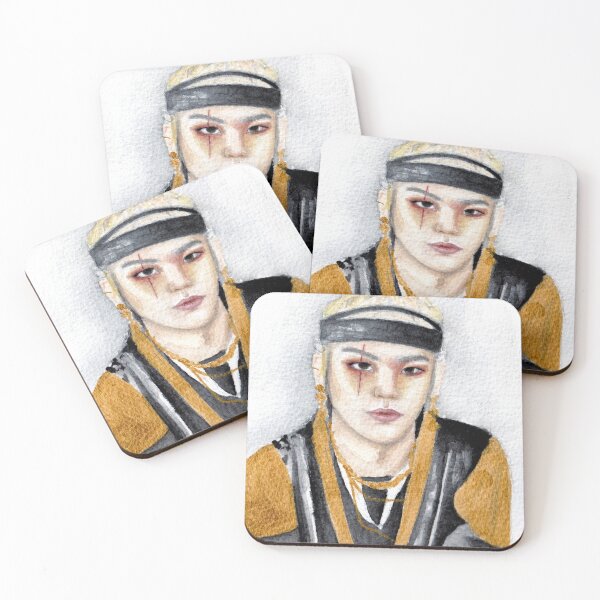 Item preview, Agust D Watercolor Portrait designed and sold by AlyssaOsben.