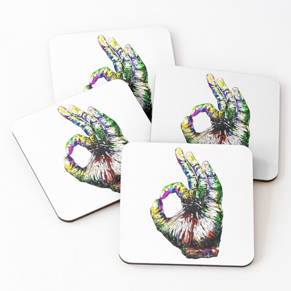 Item preview, The Excellent Hand Sign - Rainbow Edition designed and sold by The Iconic Minimalist.