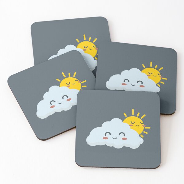 Item preview, Happy Kawaii Cloud and Sun designed and sold by vo1d-mind.