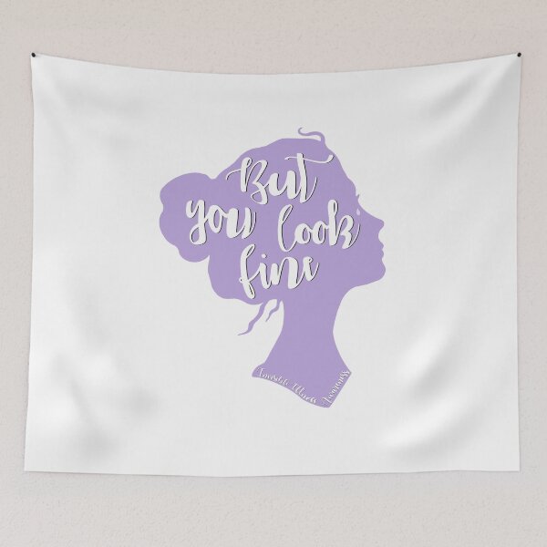 Item preview, But You Look Fine Woman Silhouette Lavender  designed and sold by Elle  Hazlett.