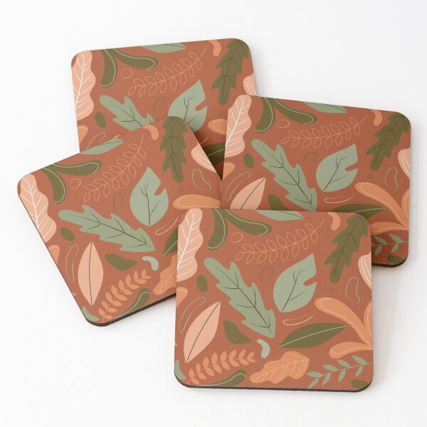 Item preview, Fall leaves pattern - orange background designed and sold by PAVOCreative.