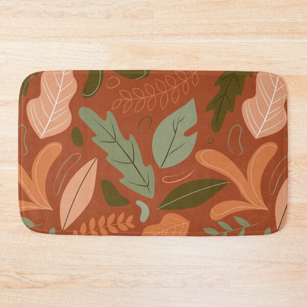 Item preview, Fall leaves pattern - orange background designed and sold by PAVOCreative.