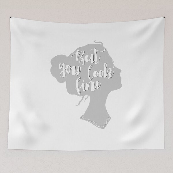 Item preview, But You Look Fine Woman Silhouette Gray designed and sold by Elle  Hazlett.