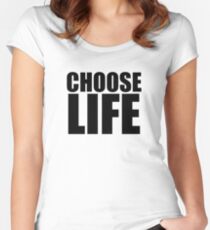 Choose Life !! WHAM Women's Fitted Scoop T-Shirt