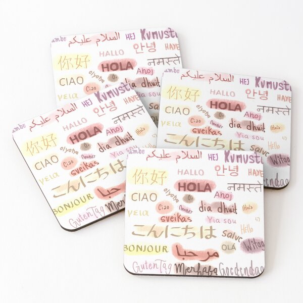 Item preview, Greetings in Different Languages designed and sold by ajberosil.