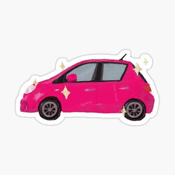 Pink Car Sticker