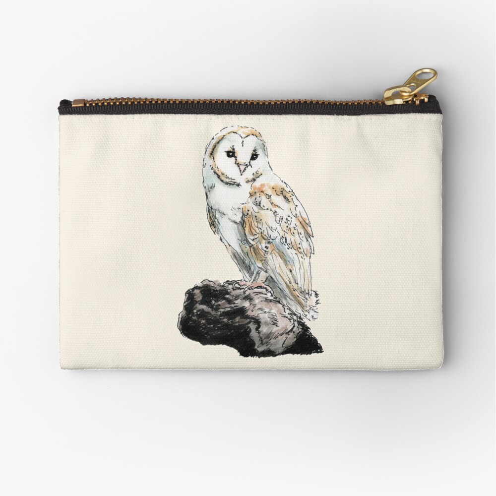 Barn Owl Zipper Pouch