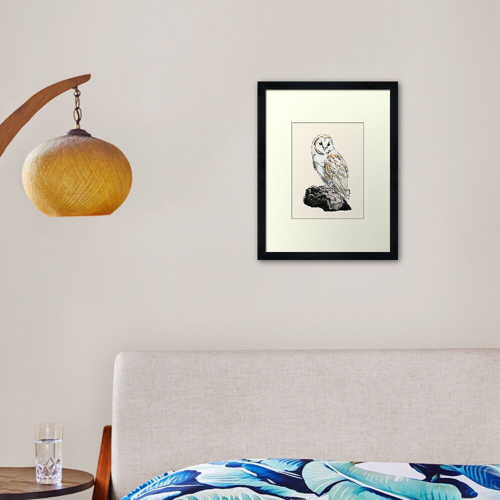 Barn Owl Framed Art Print