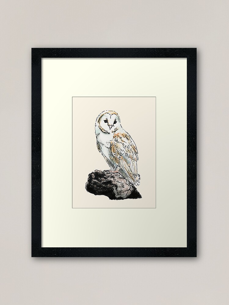 Alternate view of Barn Owl Framed Art Print