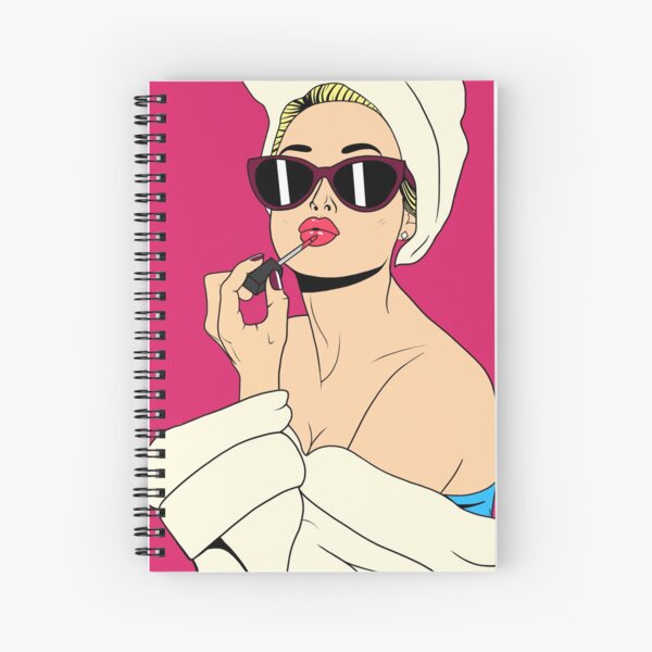 Glamorous Blonde Spiral Notebook