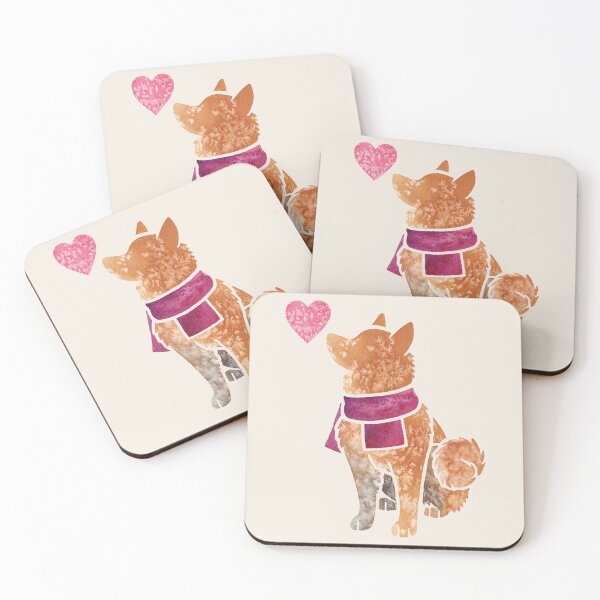 Item preview, Watercolour Finnish Spitz designed and sold by animalartbyjess.