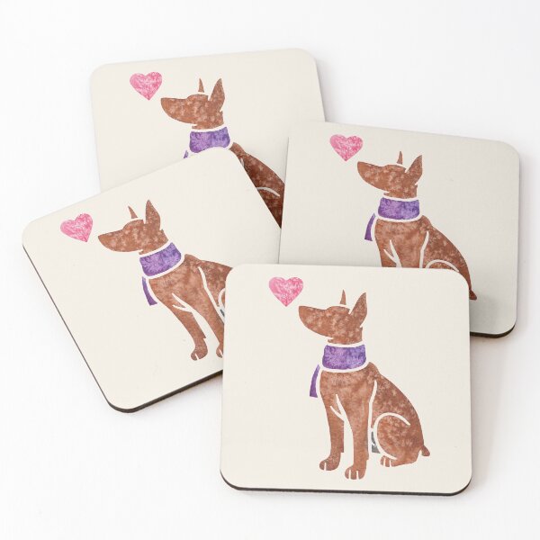 Item preview, Watercolour German Pinscher designed and sold by animalartbyjess.