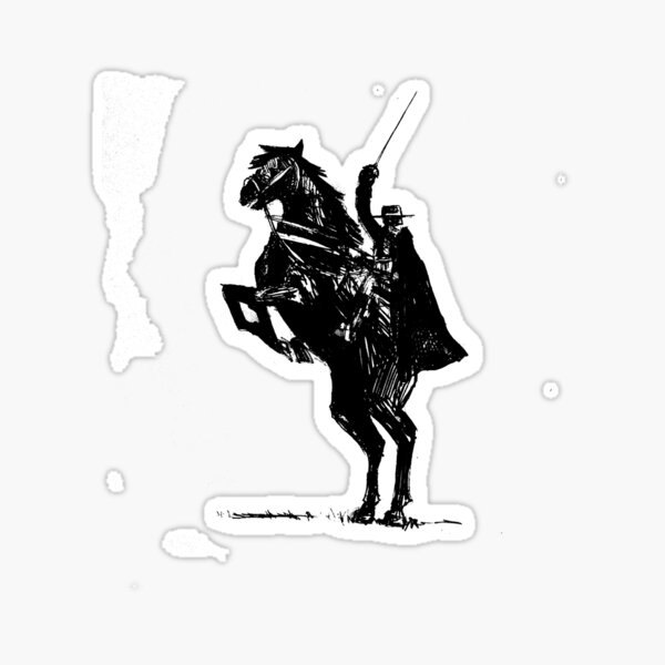 Vista previa del artículo con la obra «Zorro y su caballo», diseñado y vendido por lolode.