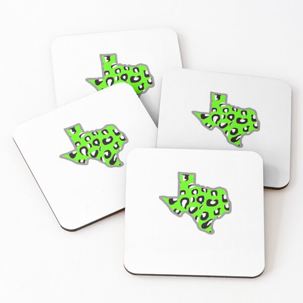 Item preview, lime green cheetah Texas designed and sold by Kandi Hohenberger.