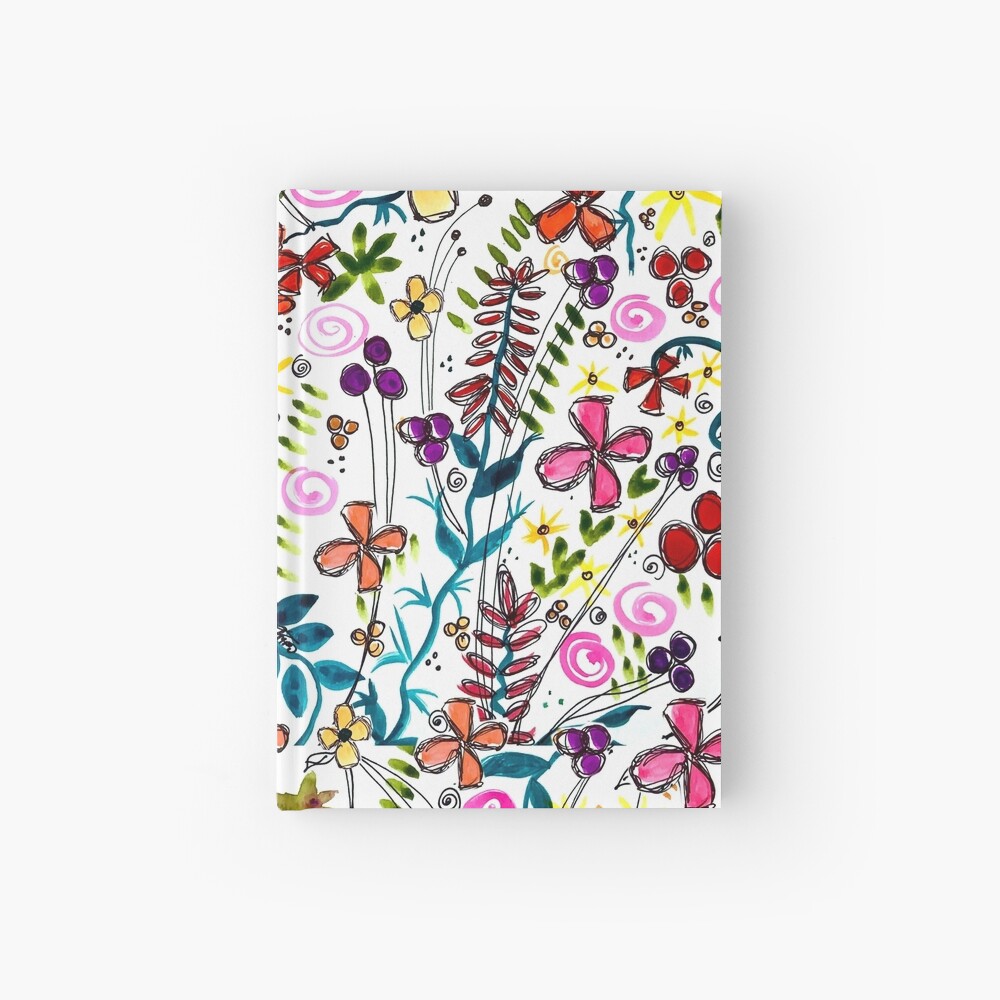 Pixel Dance Red Hardcover Journal